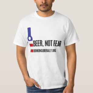 Cerveza no teme a la camiseta de los hombres