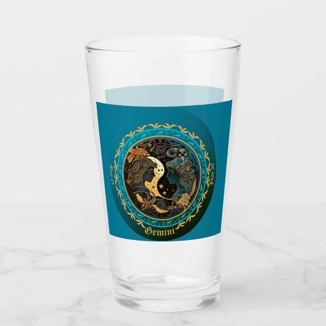 Cerveza personalizable de Géminis Zodiaco (Anverso)