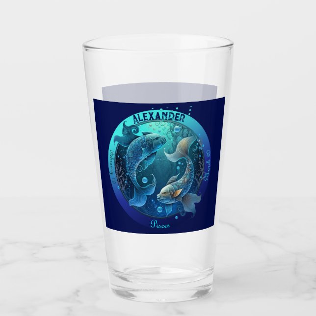 Cerveza Personalizable Pisces Zodiac (Anverso)