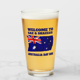 Cerveza personalizada con bandera australiana mode