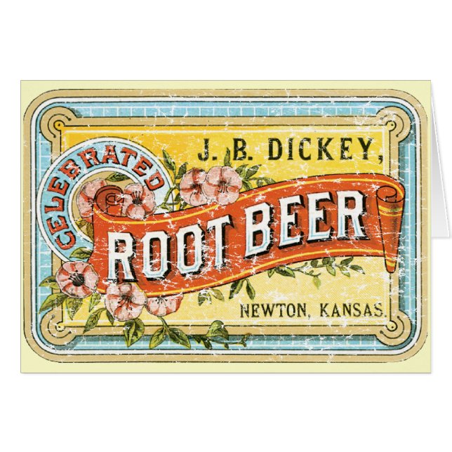 Cerveza raíz de Dickey-1899 - angustiada (Anverso (Horizontal))