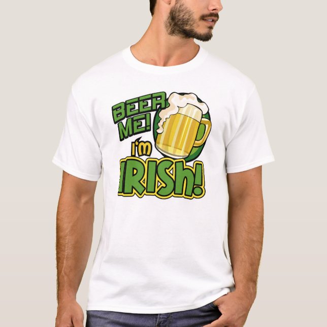 Cerveza, soy la camiseta irlandesa de San Patricio (Anverso)