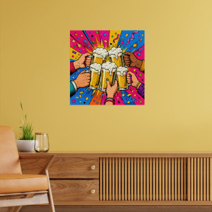 Cerveza Toast de la Cultura del Arte Pop