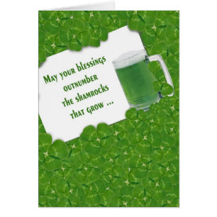 Cerveza Verde Irlandesa En Shamrock
