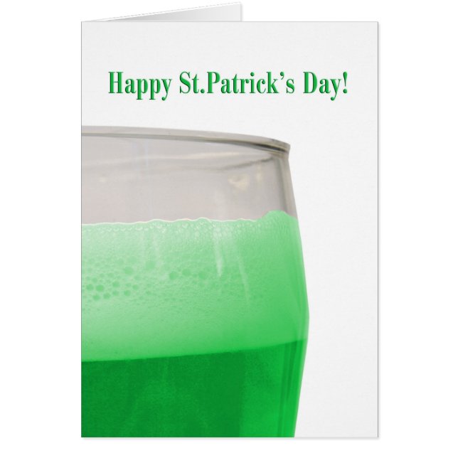 Cerveza verde para el Día de San Patricio (Frente)