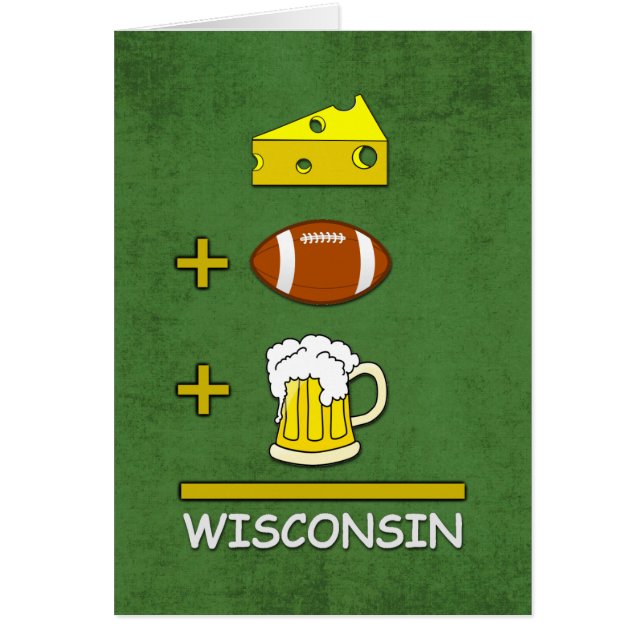 Cerveza Wisconsin del fútbol del queso (Frente)