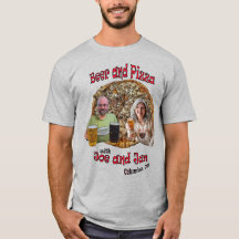 Cerveza y pizza con Joe y Jan - camiseta