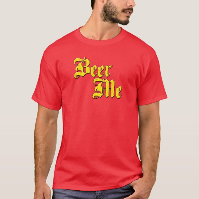 Cerveza yo camiseta divertida (Anverso)