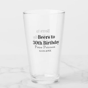 Cervezas para cumpleaños 30 nombre fecha hombre el
