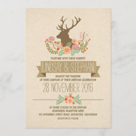 Cervezas románticas invitaciones a bodas rústicas