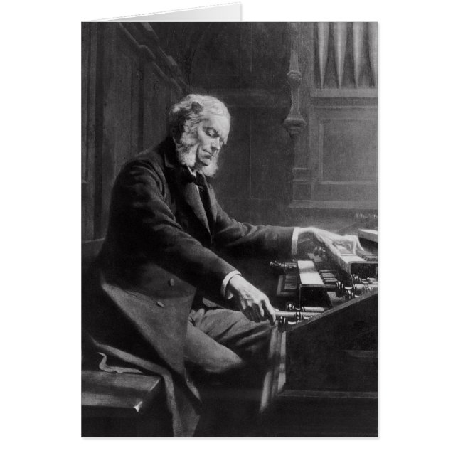 Cesar Franck en la consola del órgano (Frente)