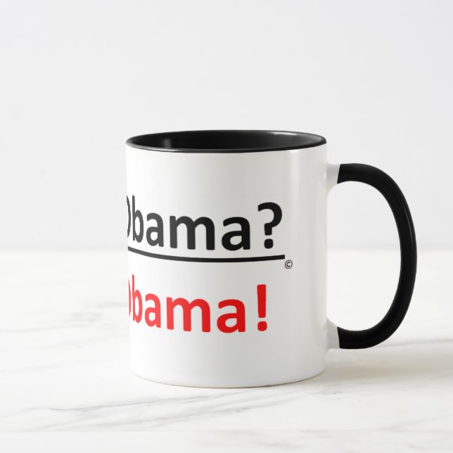 César Obama o taza de café de Seizer Obama (Derecha)