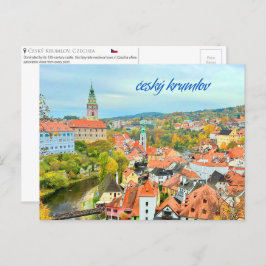 Český Krumlov, tarjeta postal checa