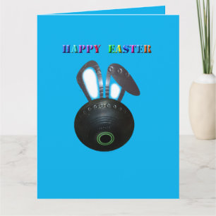 Césped Bowl Conejo de Pascua, Jumbo Tarjeta de Sal