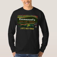 Césped cuidado paisajístico Corte camiseta de mang
