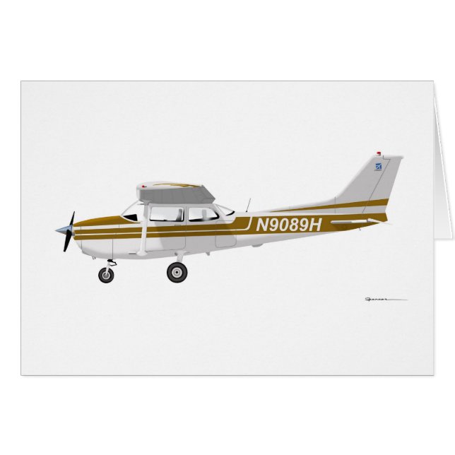 Cessna 172 Skyhawk Brown (Anverso (Horizontal))