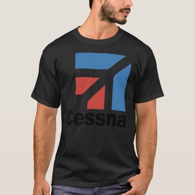 Cessna logo y más camiseta clásica (Anverso)