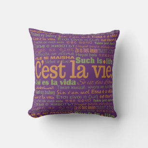 C'est La Vie personalizado lanzar almohadas