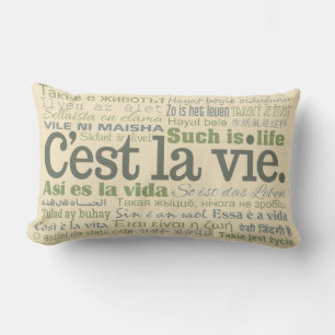 C'est La Vie personalizado lanzar almohadas