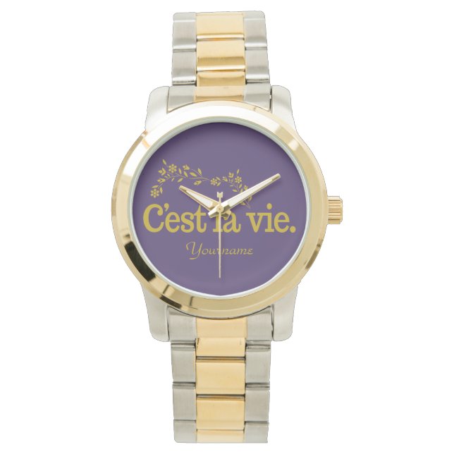 C'est La Vie personalizado relojes (Anverso)