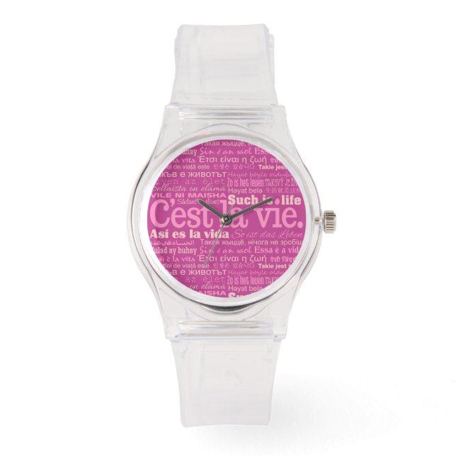 C'est La Vie personalizado relojes (Anverso)