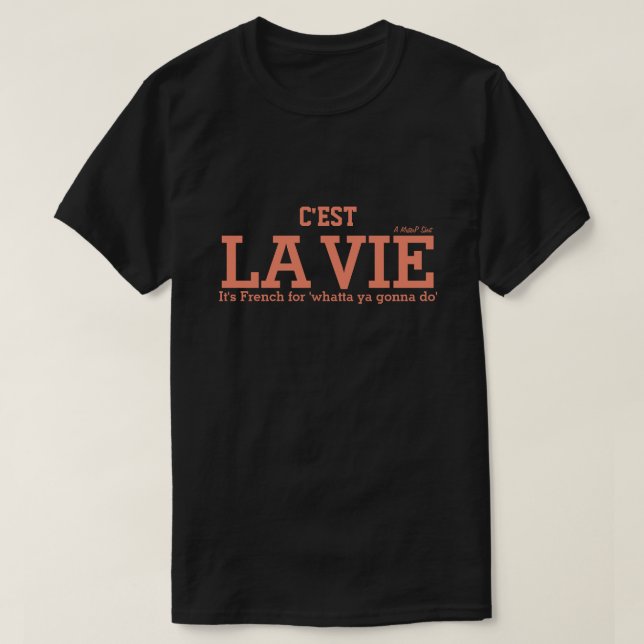 C'EST LA VIE - Una camiseta del señor P (Diseño del anverso)