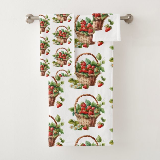 Cesta cutánea llena de fresas (In situ)