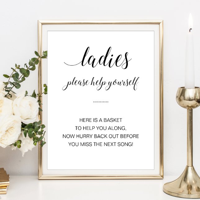 Cesta de baño para damas Señal de boda elegante (Subido por el creador)