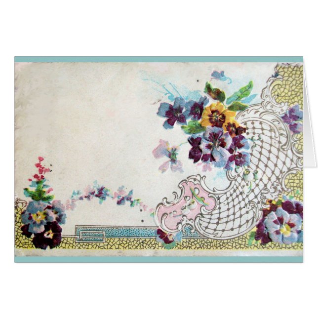 Cesta de Bodas Florales ROMANTİCA Con Pansies (Anverso (Horizontal))