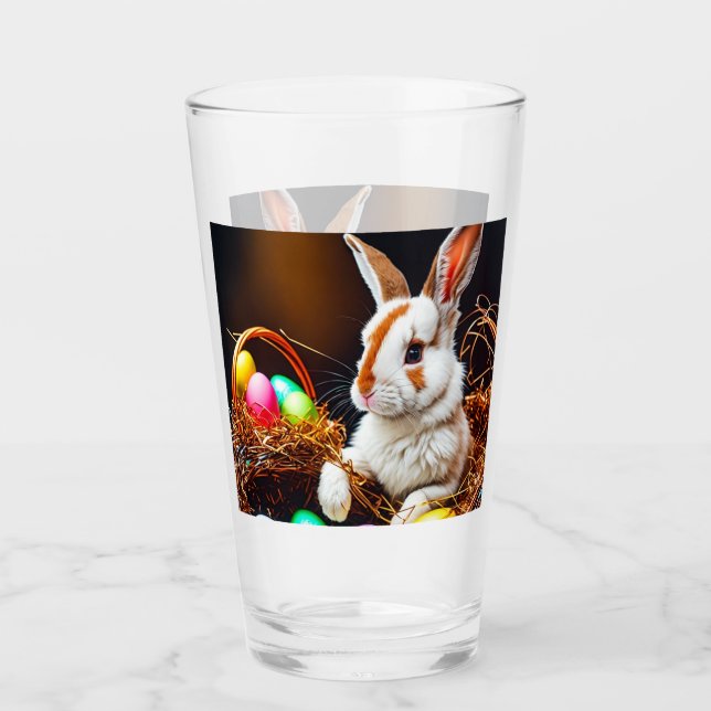 Cesta de conejo y huevos de Pascua (Anverso)