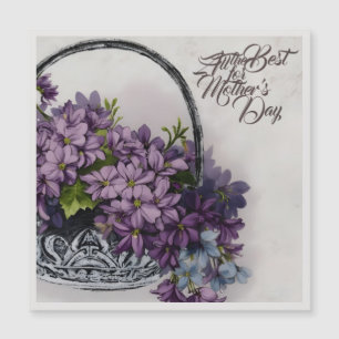 Cesta de Flores Vintage – Floración del Día de la 