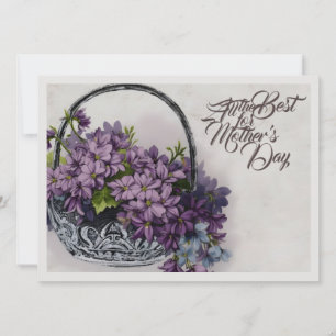 Cesta de Flores Vintage – Floración del Día de la