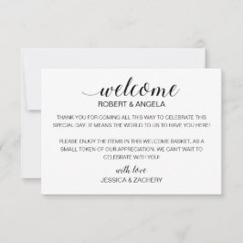 Cesta de la bolsa de regalo de bienvenida Boda mod