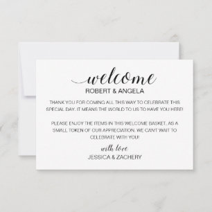 Cesta de la bolsa de regalo de bienvenida Boda mod