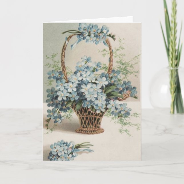 Cesta de la tarjeta del día de la madre para olvid (Anverso)