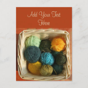 Cesta de postal de Yarn