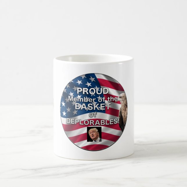 Cesta de taza de café del triunfo de Deplorables (Centro)