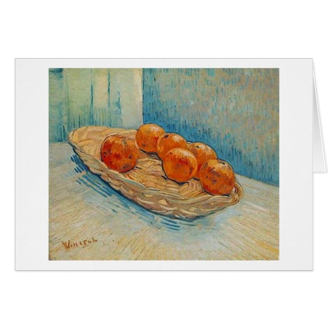 Cesta, seis Naranjas (F395) Van Gogh Bella Artes (Anverso (Horizontal))
