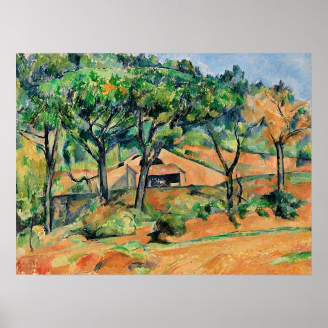 Cezanne - House in Provence, obra de arte popular (Frente)