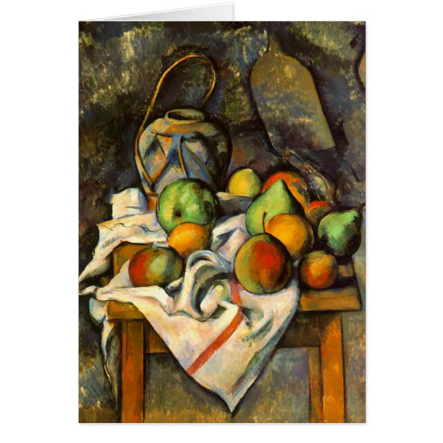 Cezanne Vase Paille Vintage Art (Frente)