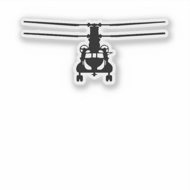 CH-47 Chinook Pegatina de vista frontal (Anverso)