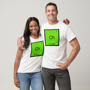 Ch - Camiseta divertida del símbolo del elemento d