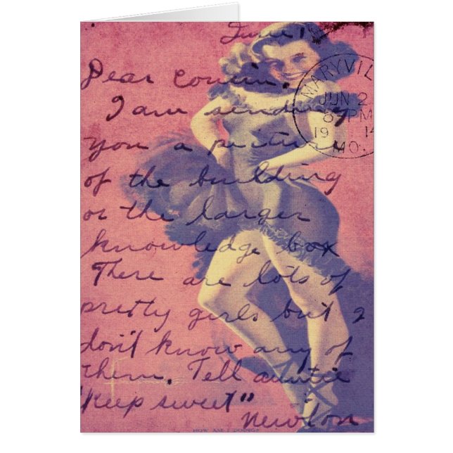 Cha Cha Cha Vintage Lady Digital Art (Frente)