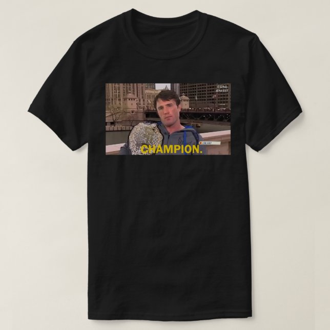 Chael Sonnen Camisa T Clásica Champ de peso medio (Diseño del anverso)