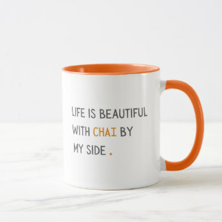 Chai mug, taza para adicto al chai, taza para aman