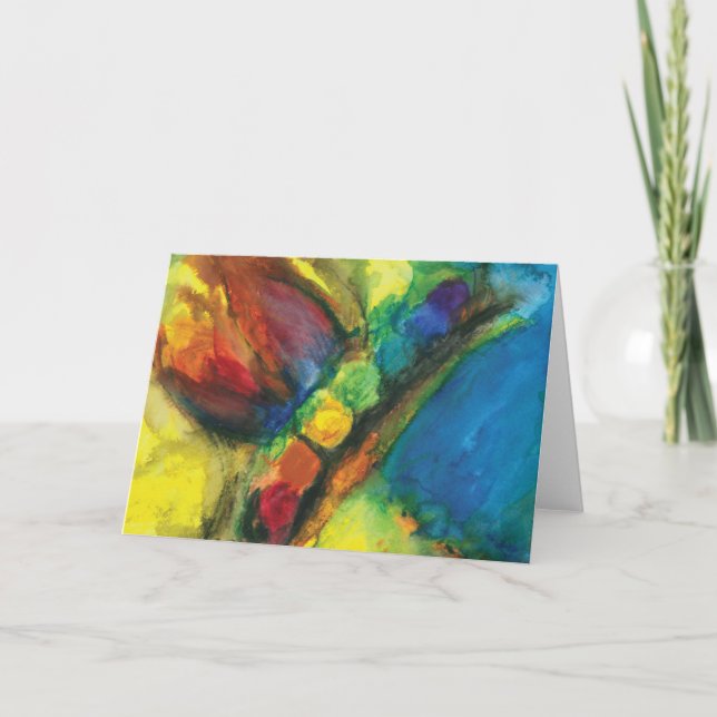 Chakra Flutterbys tarjeta de bienvenida energética (Anverso)