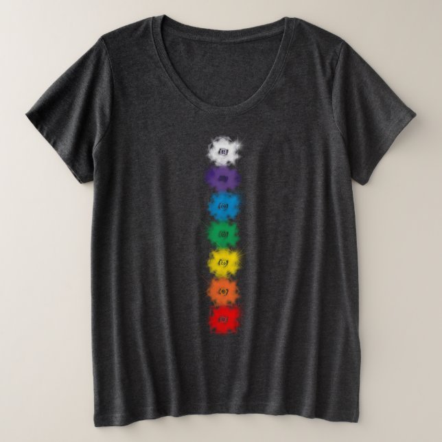 Chakra Plus Size Tee (Anverso del diseño)