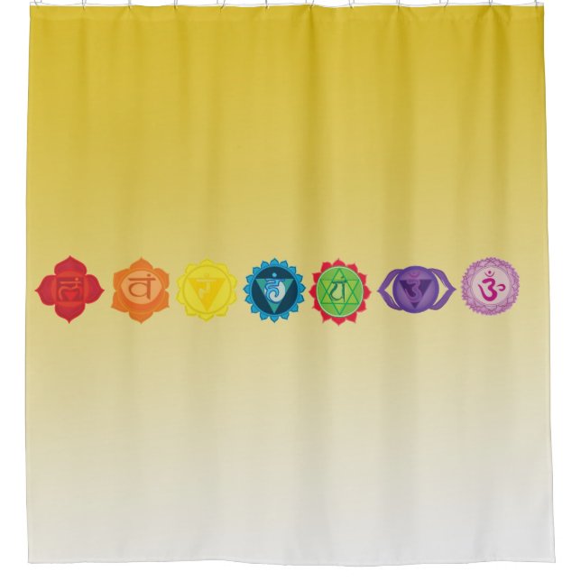 Chakra Yoga Shower Cortina (Anverso)