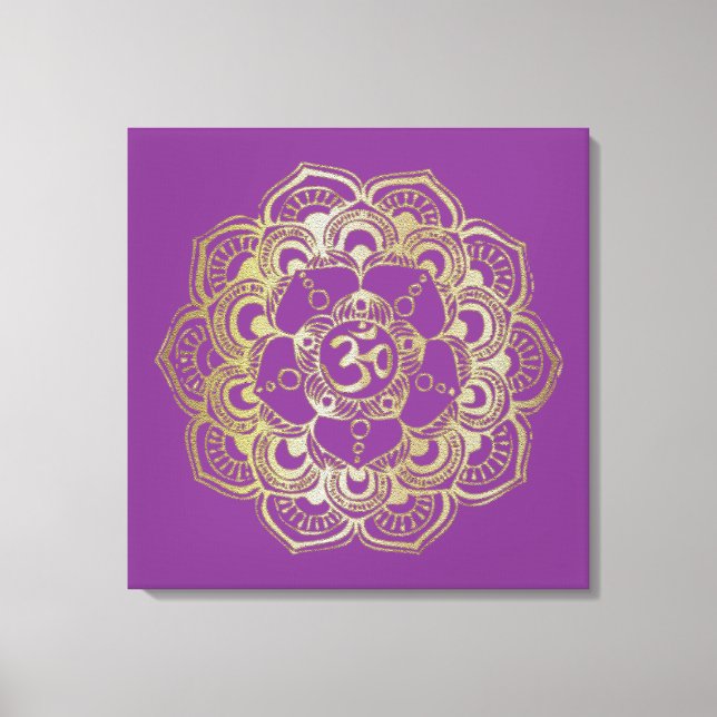 Chakras Sahasrara - Lienzo envuelto (Anverso)