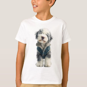 Chaleco de suéter cachorro oveja niños